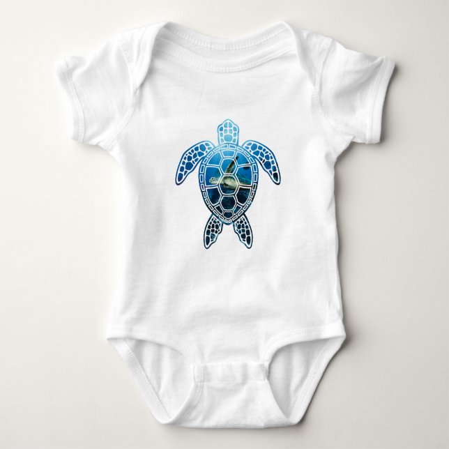 Body Para Bebê mar turtle-2 (Frente)