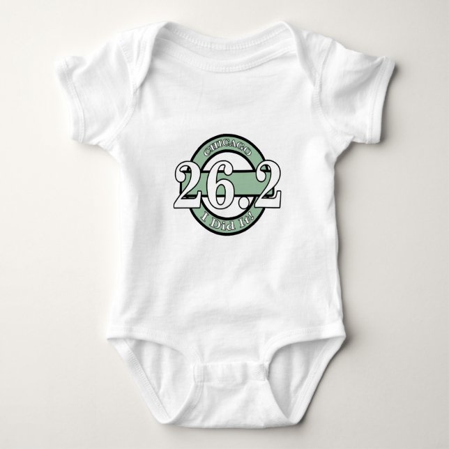 Body Para Bebê Maratona de Chicago (Frente)