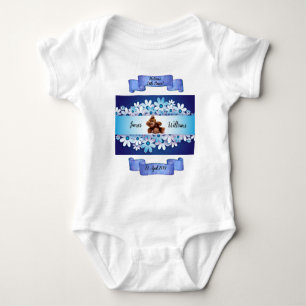 Body Para Bebê Maravilhoso Urso Azul Teddy Personalizado -