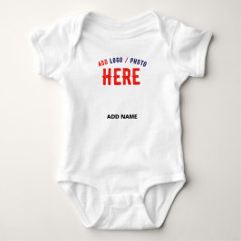 BODY PARA BEBÊ MARCA VERIFICADA BRANCA PERSONALIZÁVEL MODERNA