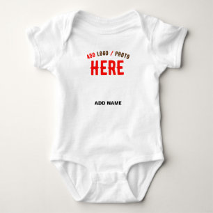 BODY PARA BEBÊ MARCA VERIFICADA BRANCA PERSONALIZÁVEL MODERNA