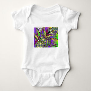 Body Para Bebê Mardi Gras Feather Máscaras Psicodélicas Oferece R