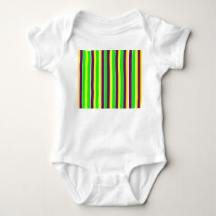 Body Para Bebê Mardi Gras Stripes