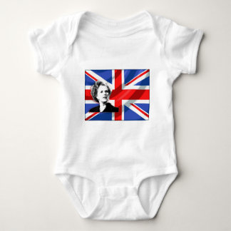 Body Para Bebê Margaret Thatcher Union Jack