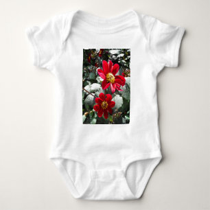 Body Para Bebê margarida rosa-vermelha / flores das margaridas