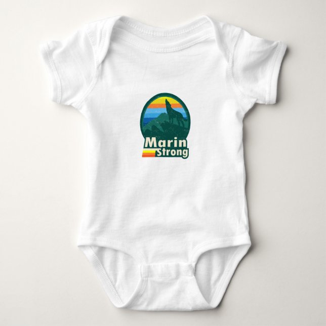 Body Para Bebê Marin Strong Baby shirt (Frente)
