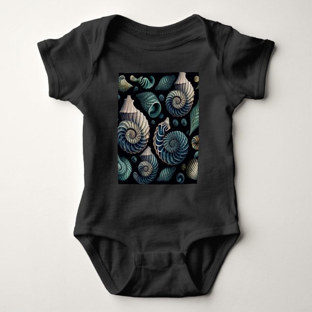 Body Para Bebê Marine Treasures (Frente)