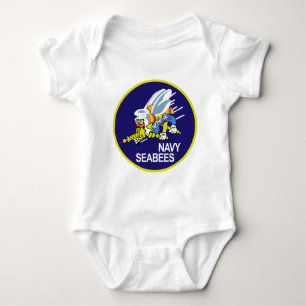 Body Para Bebê MARINHO dos Seabees