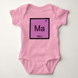 Body Para Bebê Mary Name Chemistry Elemento Mesa Periódica