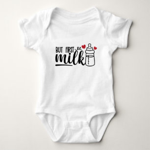 Body Para Bebê Mas a primeira citação do "Milk Funny" para um b
