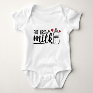 Body Para Bebê Mas a primeira citação do "Milk Funny" para um beb