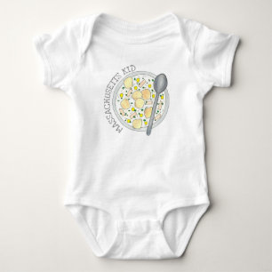 Body Para Bebê Massachusetts Kid New England Clam Chowder Foodie