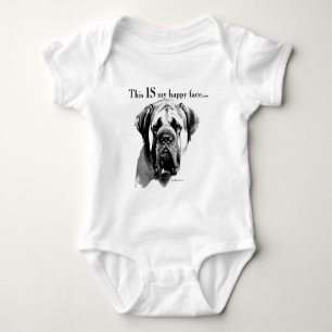 Body Para Bebê Mastiff Happy Face