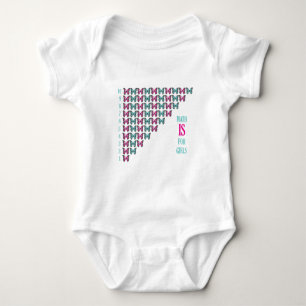 Body Para Bebê Matemática É Para Meninas, Eu Adoro Matemática, In