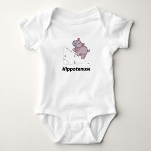 Body Para Bebê Matemática engraçada de Hippotenuse