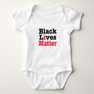 Body Para Bebê Matéria preta das vidas