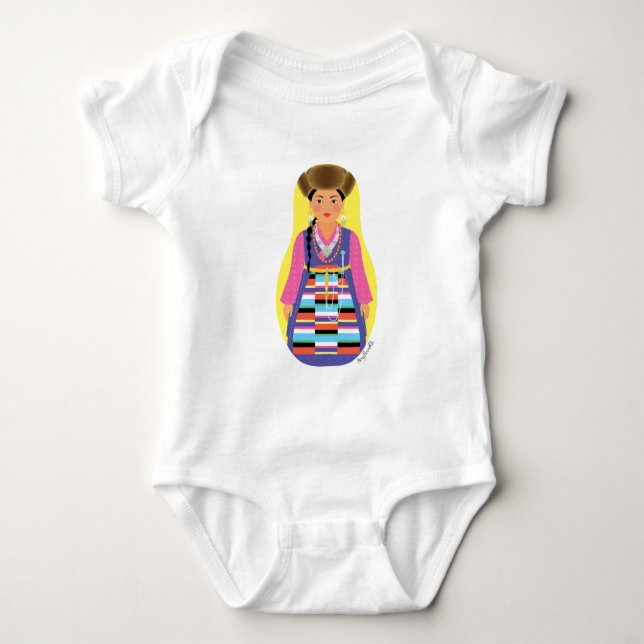 Body Para Bebê Matrioshka Sherpa (Frente)