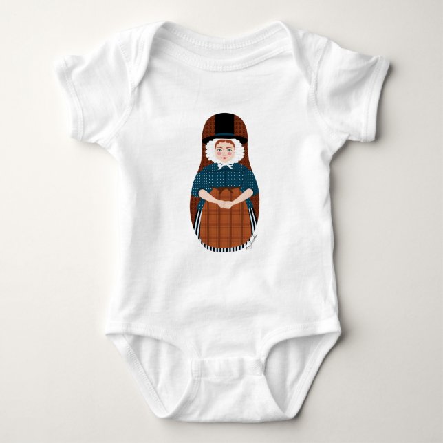 Body Para Bebê Matryoshka Galês (Frente)