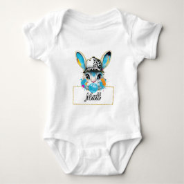 Body Para Bebê Matt Bubble Easter Bunny T-Shirt
