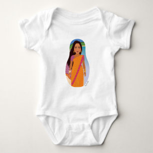 Body Para Bebê Maurício, Índia Matryoshka