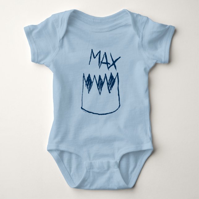 Body Para Bebê Max & Crown Sketch (Frente)