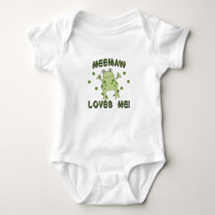 Body Para Bebê MeeMaw me ama Sapo