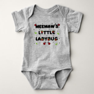 Body Para Bebê Meemaw's Little Ladybug - Fofo 