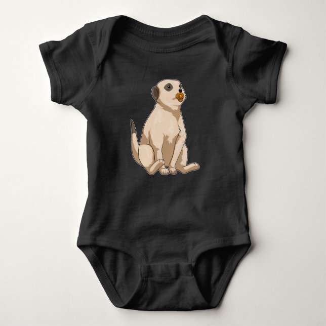 Body Para Bebê Meerkat Baby Pacifier (Frente)