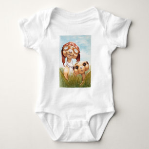 Body Para Bebê Meerkats com Aviation Roupa Onsie