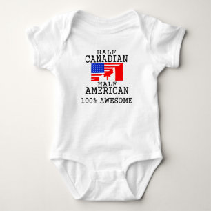 Body Para Bebê Meio americano parcialmente canadense