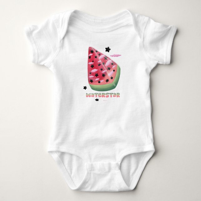 Body Para Bebê Melancia estrela  (Frente)
