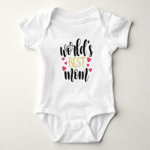 Body Para Bebê Melhor Dia de as mães da Mãe do Mundo T-Shirt