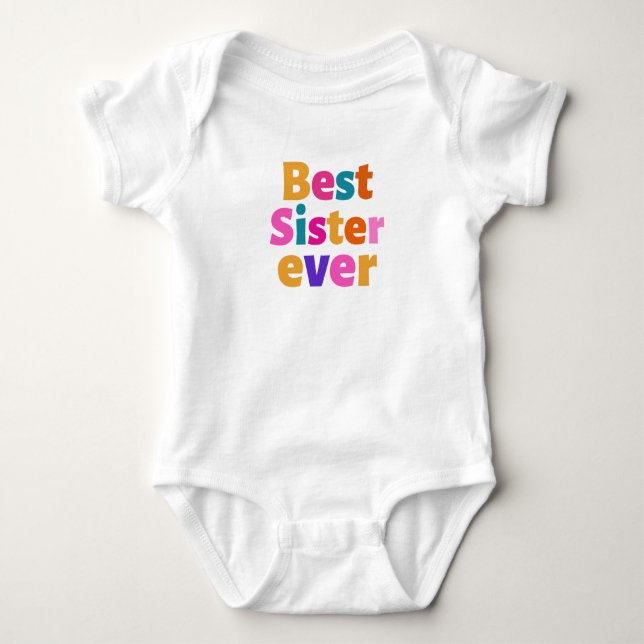 Body Para Bebê Melhor irmã de todos os tempos (Frente)