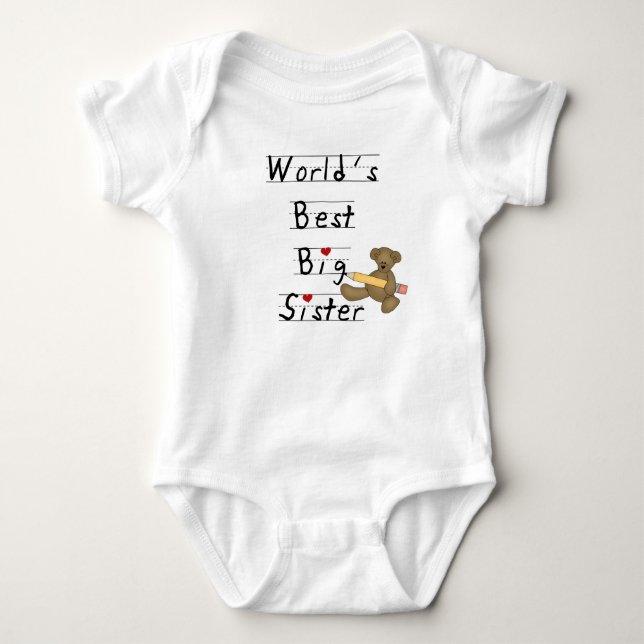 Body Para Bebê Melhor Irmã do Mundo (Frente)