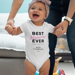Body Para Bebê Melhor Mamãe de sempre   Fato de bebê do primeiro 
