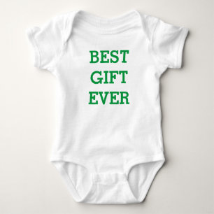 Body Para Bebê Melhor presente de sempre - Fita de bebê Jersey