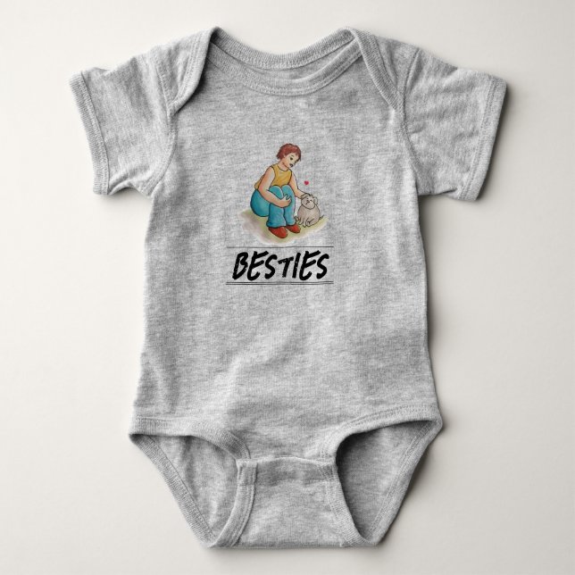 Body Para Bebê Melhores amigas  (Frente)
