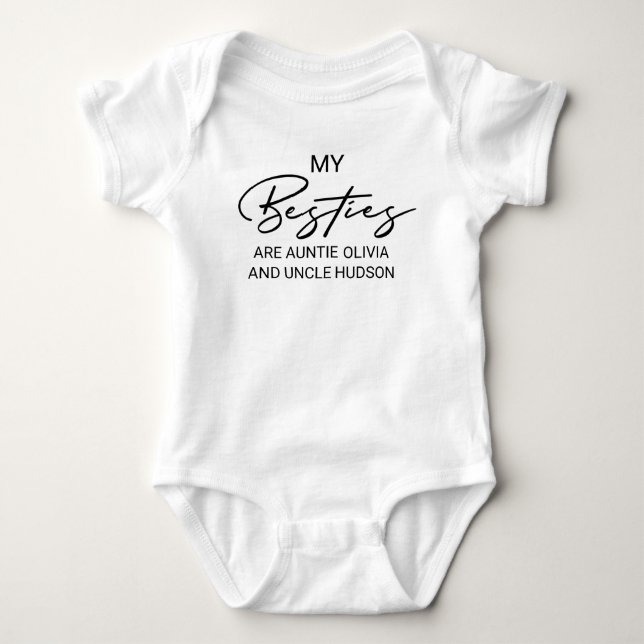 Body Para Bebê Melhores Tias e Tios (Frente)