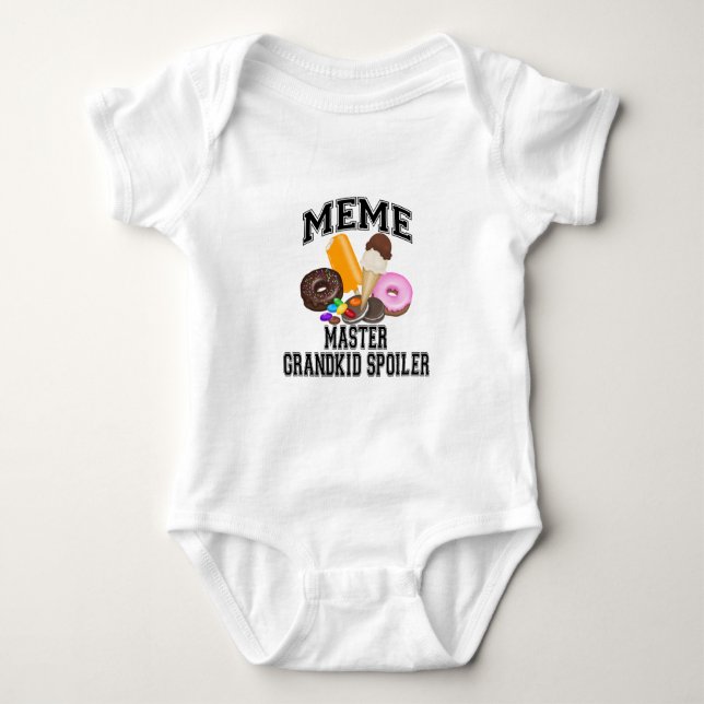 Body Para Bebê Meme de Netos Reveladores (Frente)
