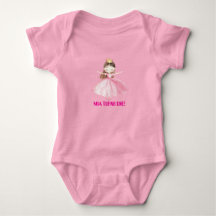 Body para Bebê Menina 1º Aniversário Pequena Princ