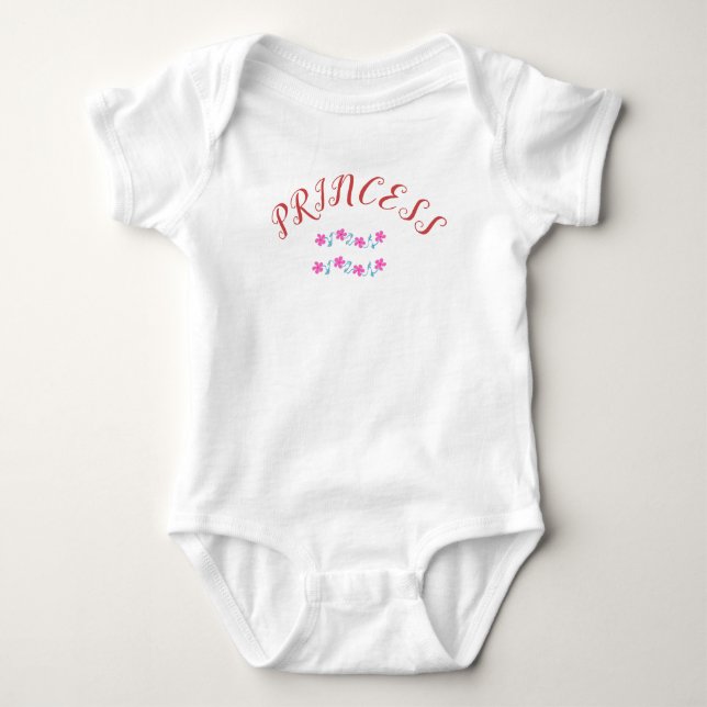 Body Para Bebê Menina Bebê Rosa Floral (Frente)