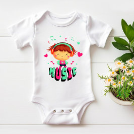 Body Para Bebê Menina com música