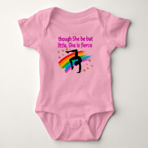 BODY PARA BEBÊ MENINA DE GINÁSTICA FEROCIDADE