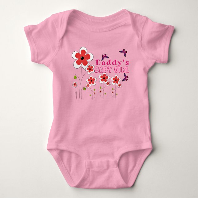 Body Para Bebê Menina do papai  (Frente)