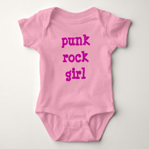 Body Para Bebê Menina do punk rock