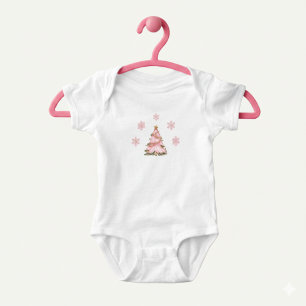 Body Para Bebê Menina do Winter ONEderland 1º Aniversário Floco d