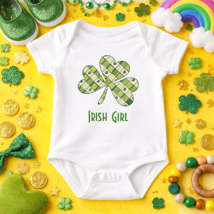 Body Para Bebê Menina irlandesa bonita