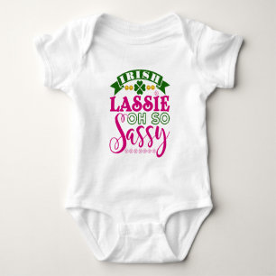 Body Para Bebê Menina Irlandesa Oh Quão Sassy Dia de São Patrício