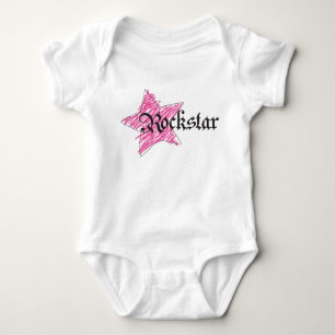Body Para Bebê Menina Rockstar