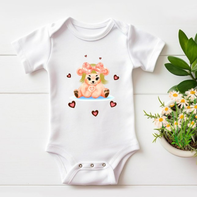 Body Para Bebê Menina ursinho (Criador carregado)